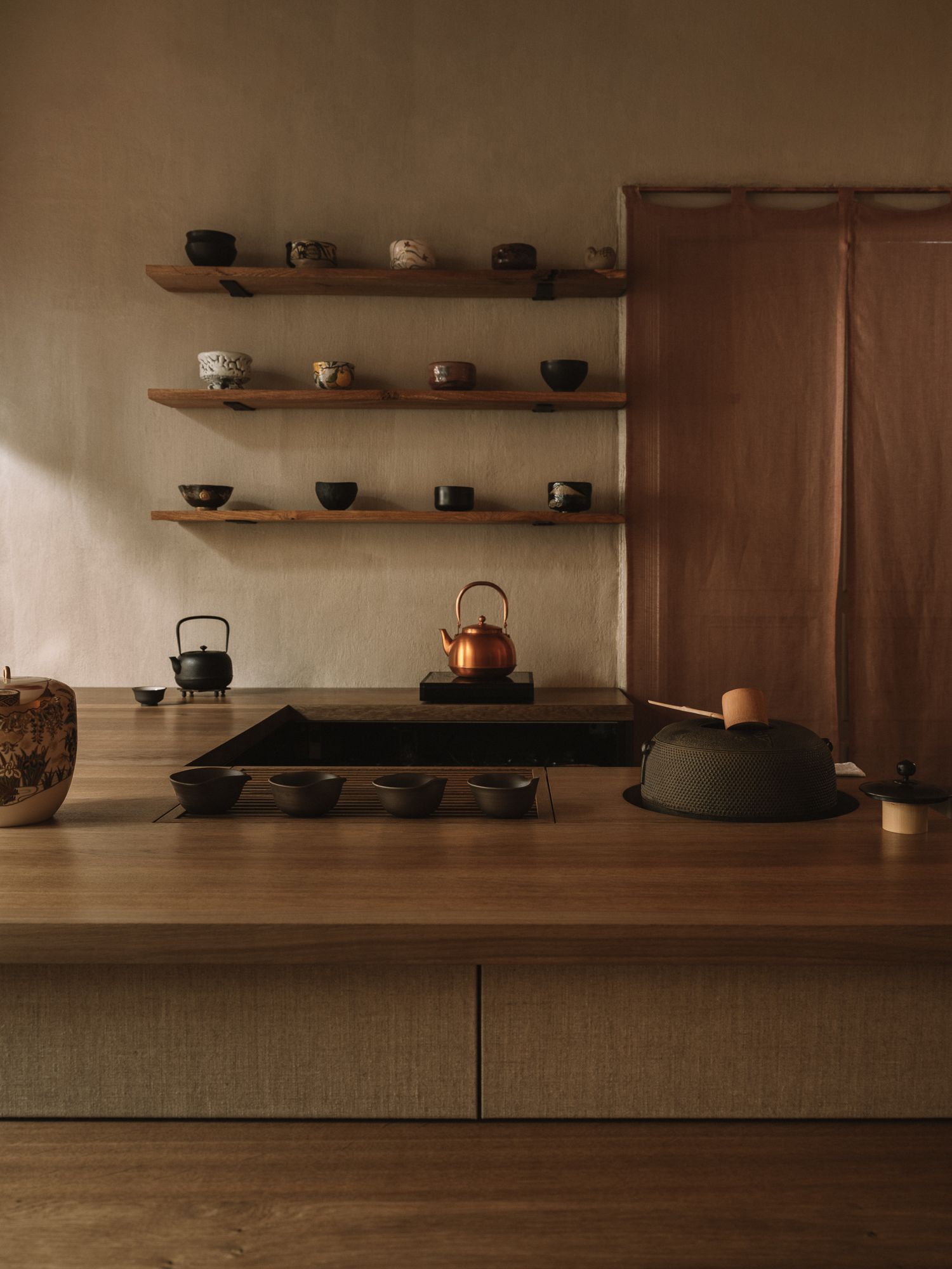 Kissabō ceramic collection — tea bowls and vessels