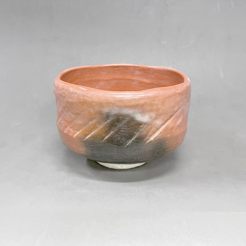 Red Longevity: a red Raku tea bowl